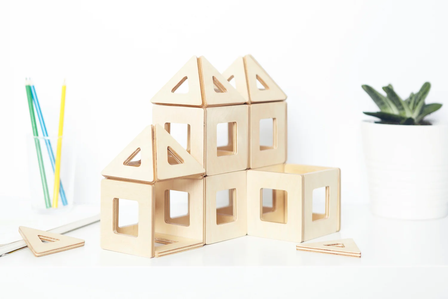 Earthtiles - Houten Magnetische Speeltegels