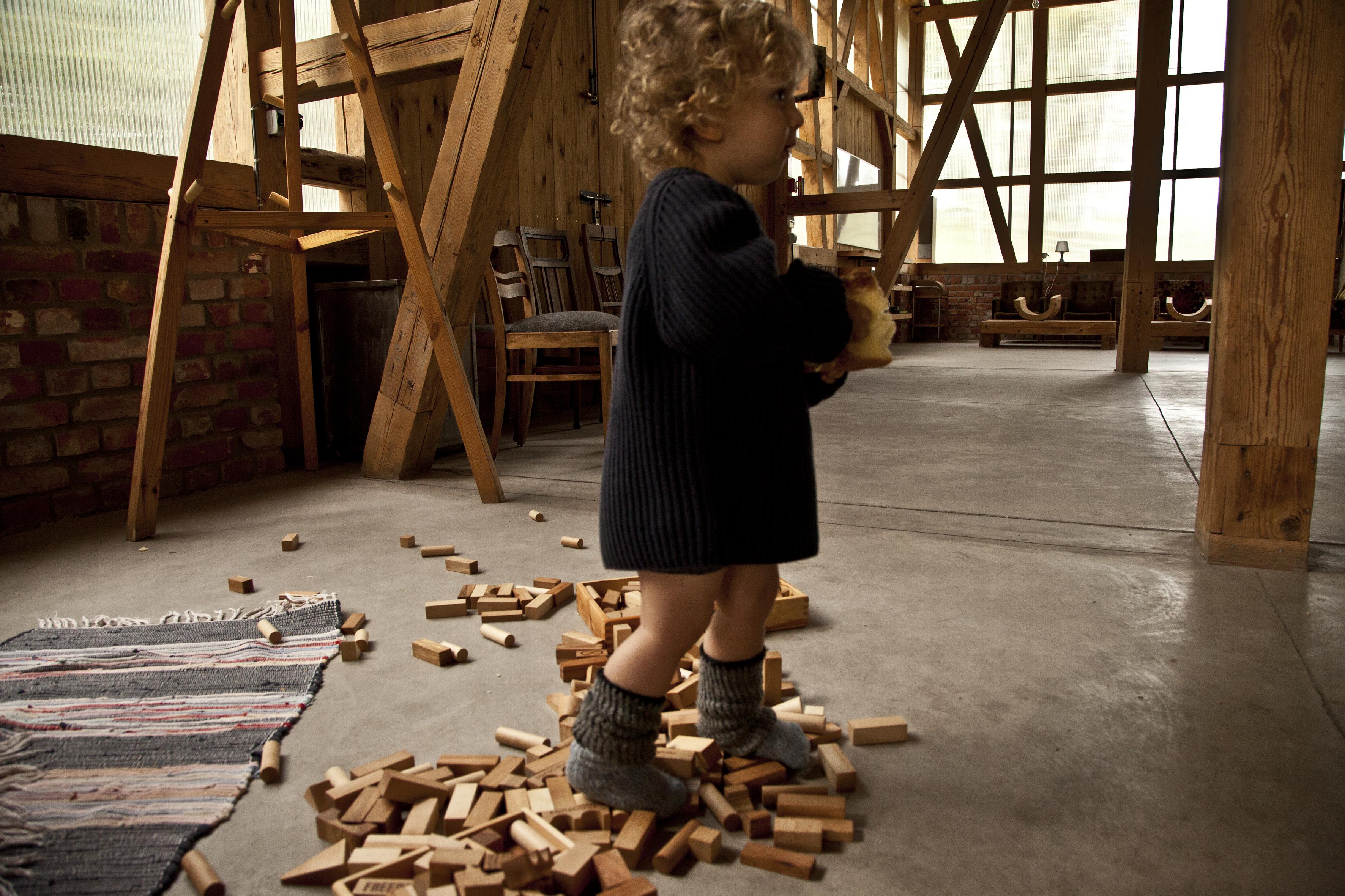 Houten Blokken Naturel in zak XL | 50 stuks