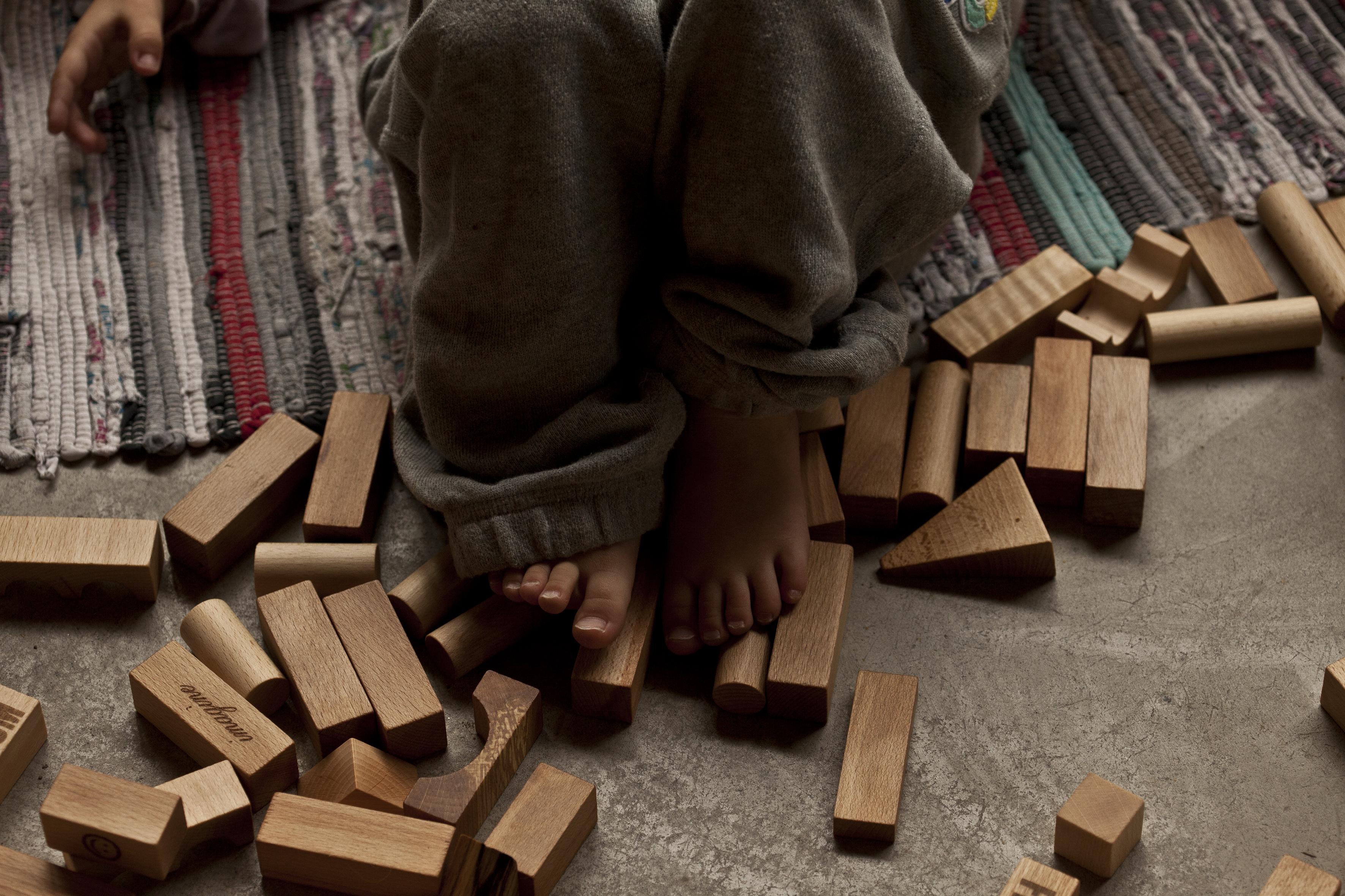Houten Blokken Naturel in zak XL | 50 stuks
