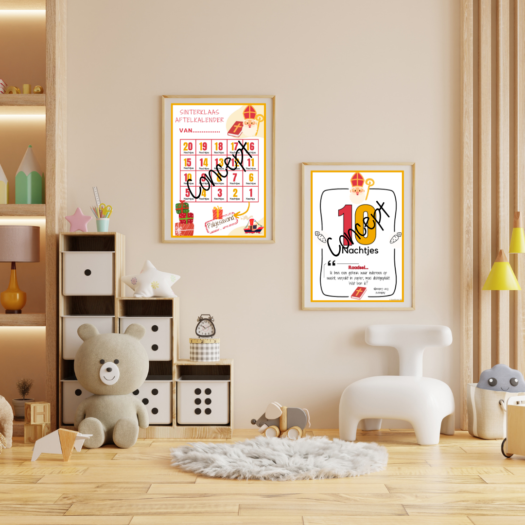 Aftelkalender sinterklaas/pakjesavond| pdf