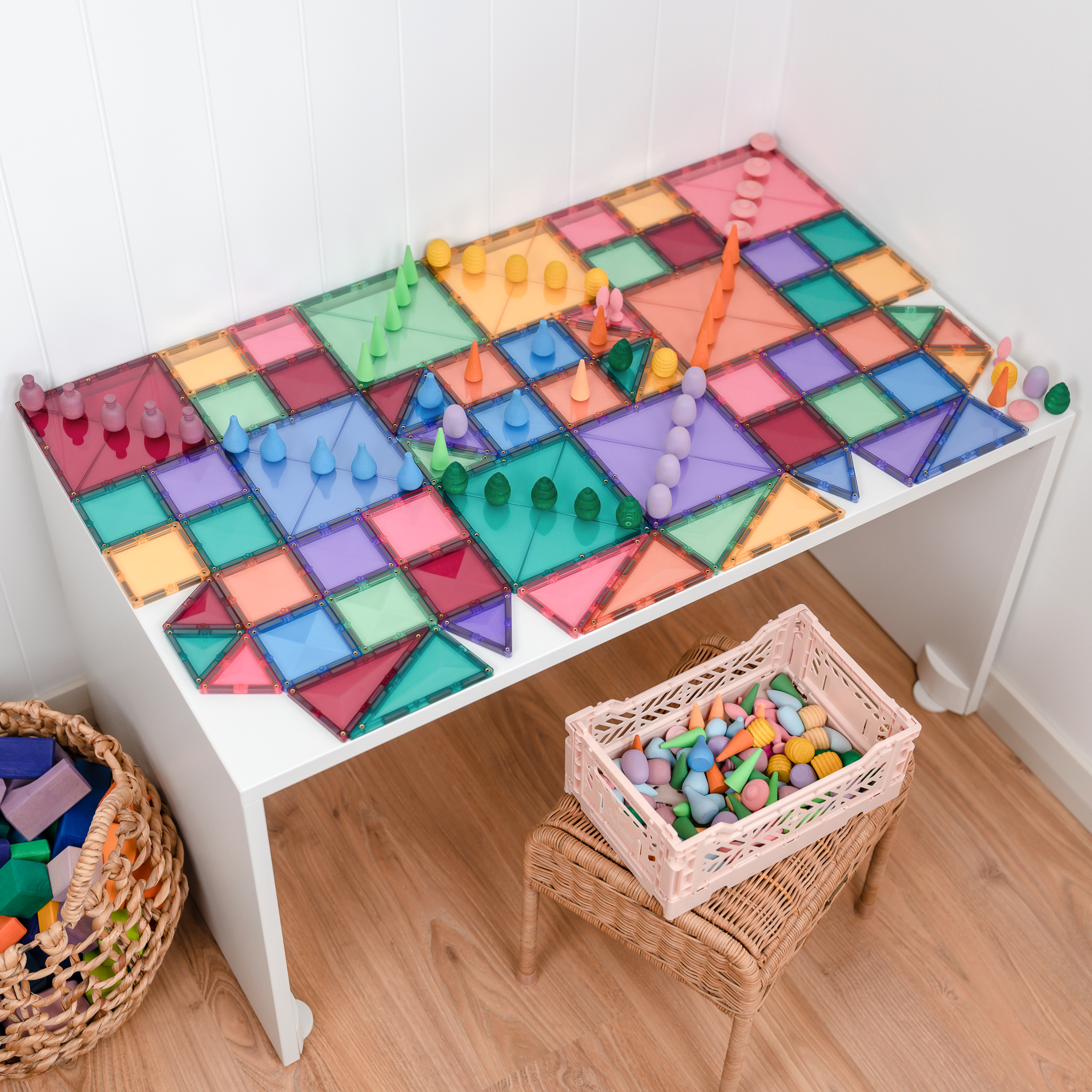 Magnetische Tegels - Pastel Starter Pack 64 stuks