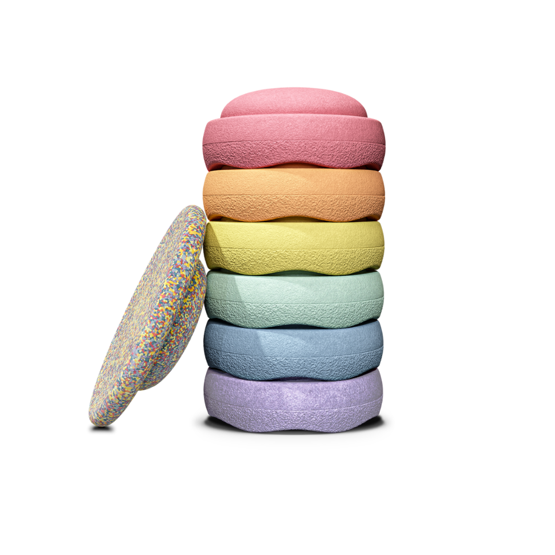 Super Confetti Rainbow Set Pastel |  6+1 