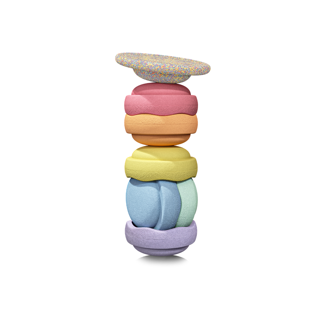 Super Confetti Rainbow Set Pastel |  6+1 