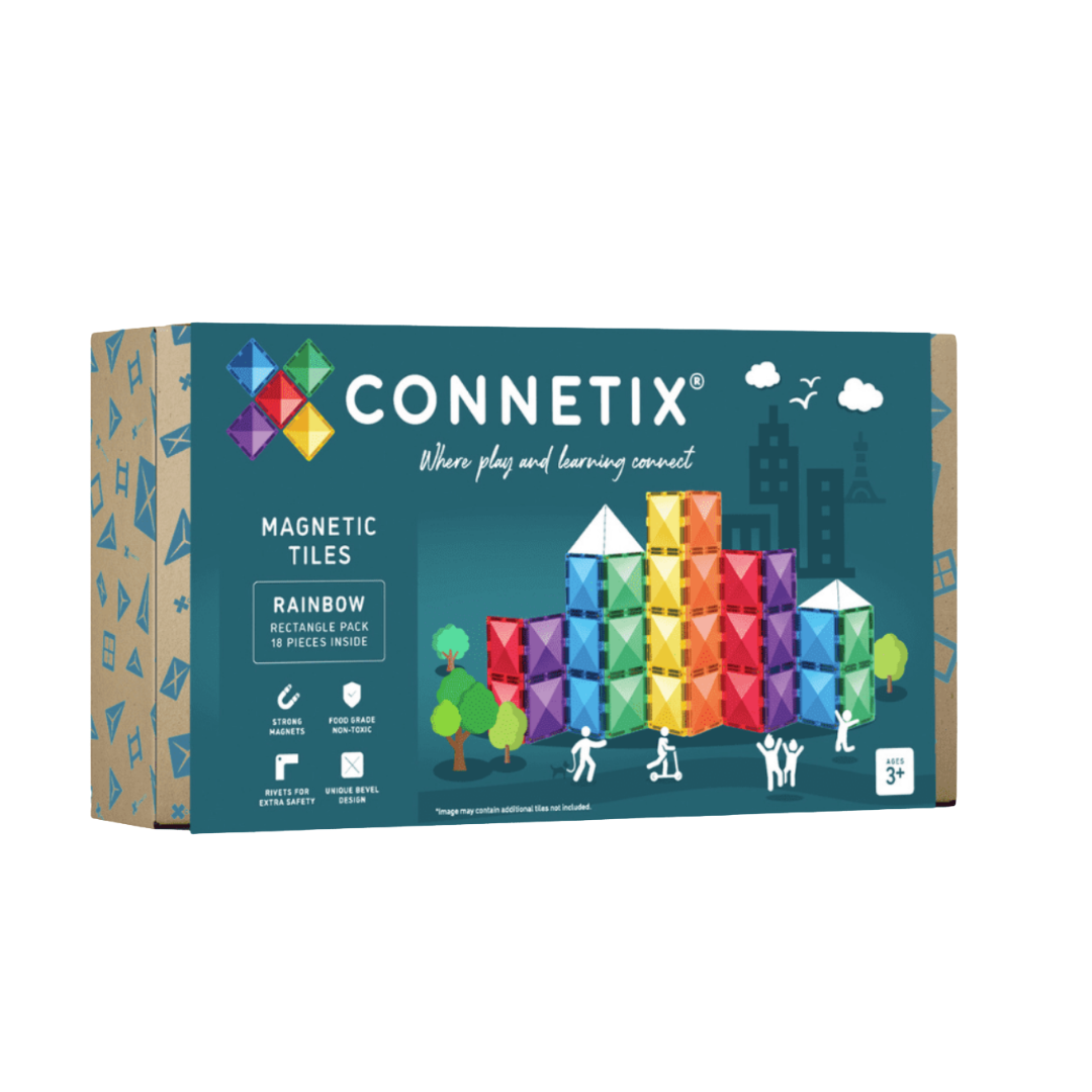 Magnetische Tegels - Rainbow Rectangle Pack 18 stuks