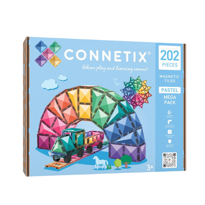 Magnetische Tegels - Pastel Megapack | 202 stuks