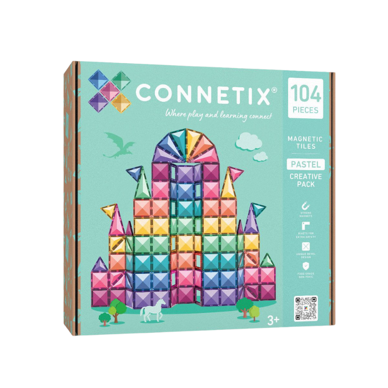 Magnetische Tegels - Pastel Creative Set | 104 stuks