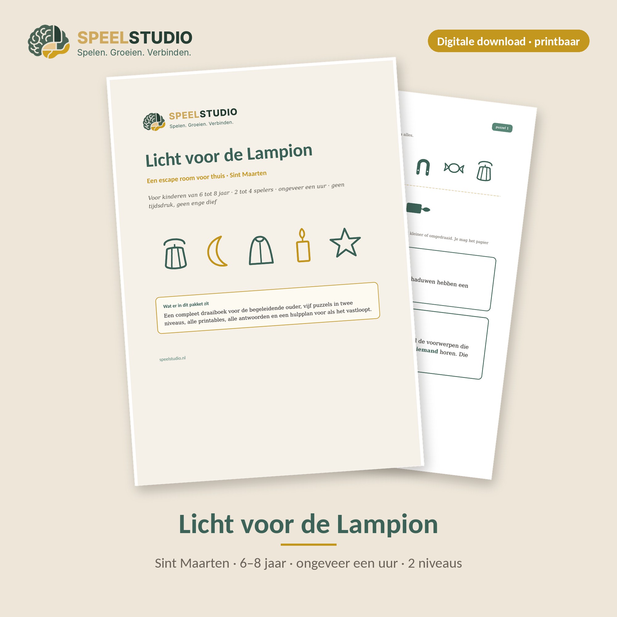 Escape room Sint Maarten kinderen 6–8 jaar | SpeelStudio