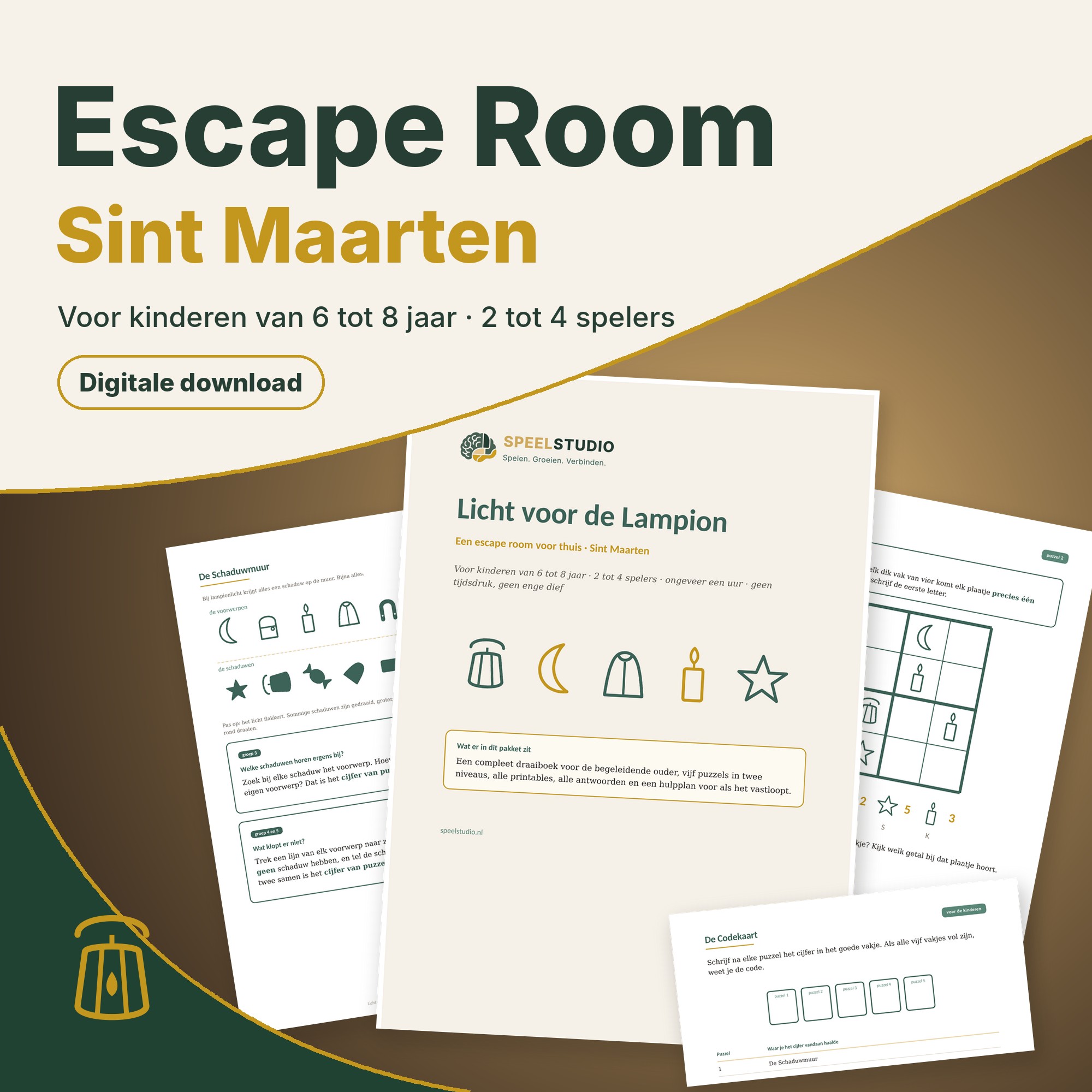 Escape room Sint Maarten kinderen 6–8 jaar | SpeelStudio
