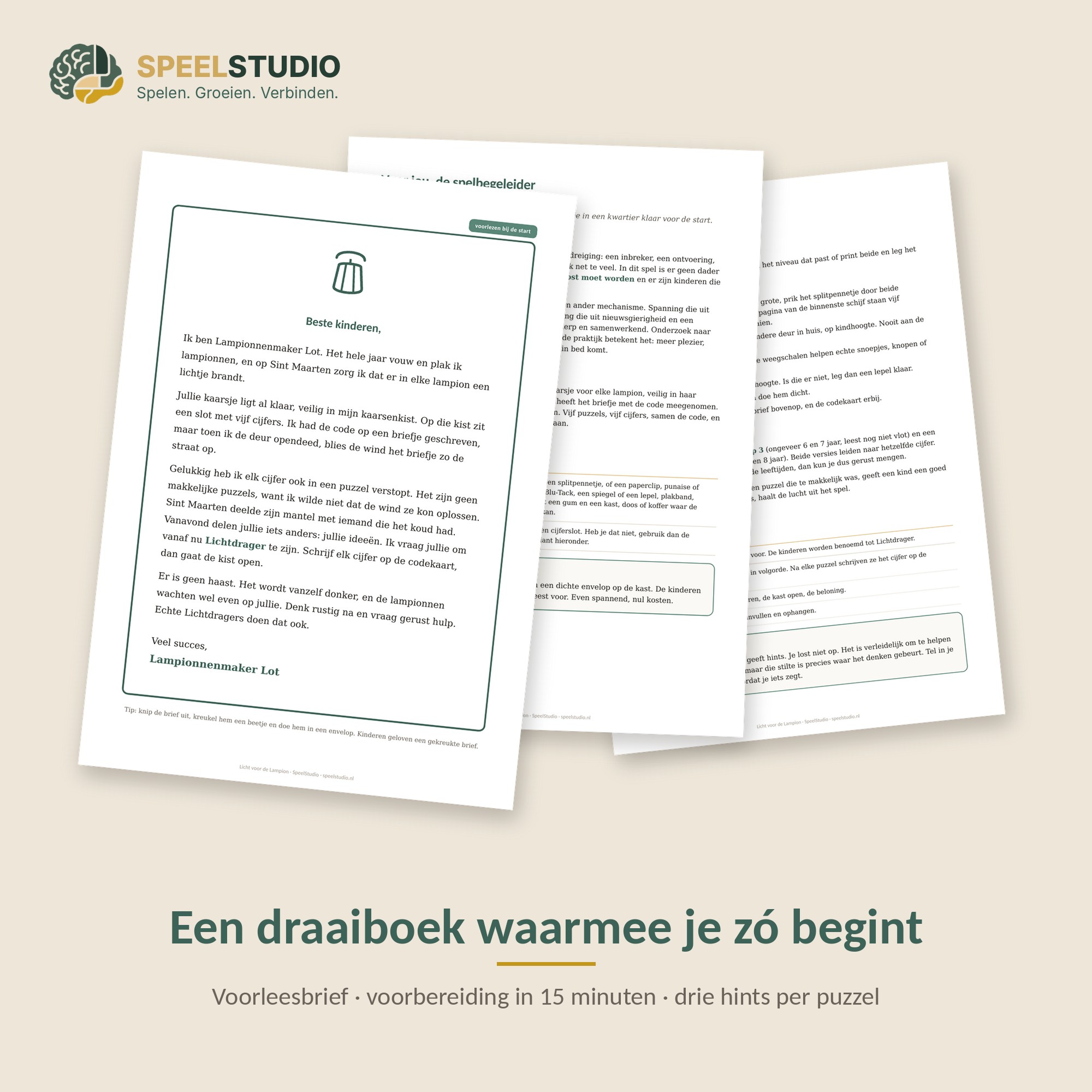 Escape room Sint Maarten kinderen 6–8 jaar | SpeelStudio